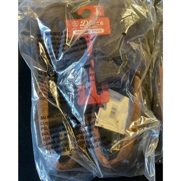 Slippers Dluxe by Dearfoam Size 11-12 - Brown W/Outdoor Soles NWT - Picture 2 of 8